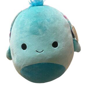 Original Squishmallows Cascade Plush Toy 12" Turtle Tie-Dye Shell Jazwares New